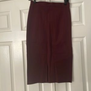 Banana Republic maroon pencil skirt
